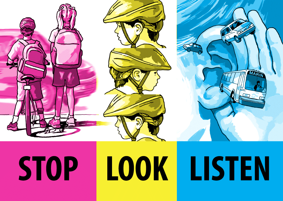 Drawing: Stop, Look, Listen
